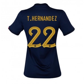 Lacne Ženy Futbalové dres Francúzsko Theo Hernandez #22 MS 2022 Krátky Rukáv - Domáci